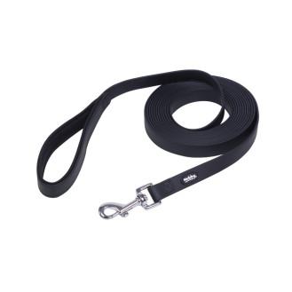 Nobby Cover Long Leash Водонепроницаемый биотановый поводок с мягкой подкладкой на ручке для активных собак (Black S-M)