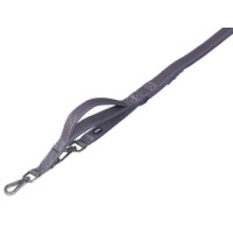 Nobby Classic Preno Royal 3 in 1 Leash Поводок-перестёжка для собак с мягкой подкладкой и усиленным карабином (Grey L-XL)
