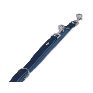 Nobby Classic Preno 3 in 1 Leash Нейлоновый поводок-перестёжка с мягкой подкладкой для собак (Blue M-L)