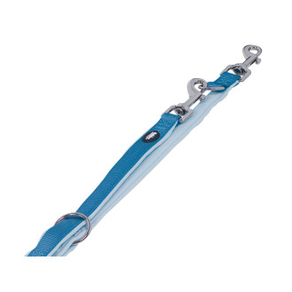 Nobby Classic Preno 3 in 1 Leash Нейлоновый поводок-перестёжка с мягкой подкладкой для собак (LBlue L-XL)