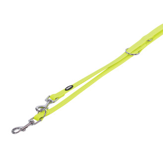 Nobby Cover 3 in 1 Leash Водонепроницаемый биотановый поводок-перестежка для активных собак (Lime M)