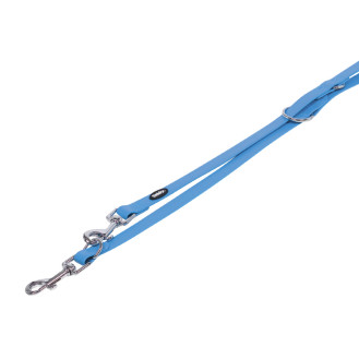 Nobby Cover 3 in 1 Leash Водонепроницаемый биотановый поводок-перестежка для активных собак (LBlue M)