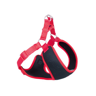 Nobby Black Mesh Reflect Air Step-in Harness Воздухопроницаемая светоотражающая мягкая шлейка для собак (Red S)