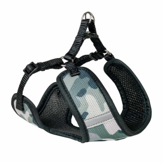 Nobby Mesh Reflect Air Step-in Harness Воздухопроницаемая мягкая шлейка для собак со светоотражающими полосками (Camo M)
