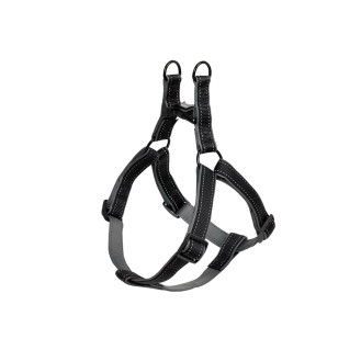 Nobby Classic Reflect Soft Step-in Harness Светоотражающая правильная шлея для собак с мягкой защитной подкладкой (Black XS)