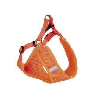 Nobby Mesh Reflect Air Step-in Harness Воздухопроницаемая мягкая шлейка для собак со светоотражающими полосками (Orange XS)