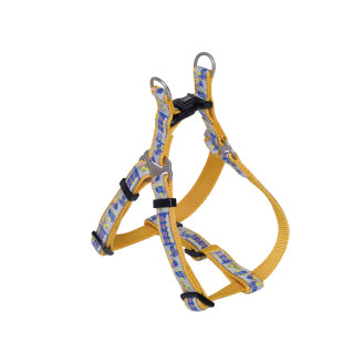 Nobby Style Step-in Harness Правильная шлея для собак с плавной регулировкой и ярким узором (Gold XXS-XS)