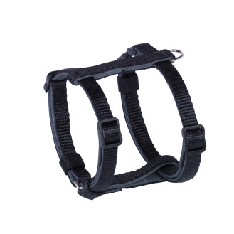 Nobby Classic Preno Mini H-shaped Harness Анатомическая шлейка для щенков и маленьких собак с мехозащитной подкладкой (Black XXS-S)