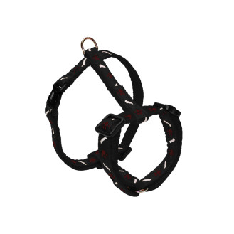 Nobby Mini H-shaped Harness Анатомическая шлейка для щенков и маленьких собак с плавной регулировкой размера (Black XXS-XS)