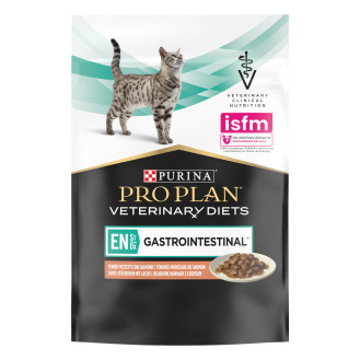 Purina Pro Plan Veterinary Diets EN Gastrointestinal Salmon Влажный лечебный корм с лососем для котов с заболеваниями желудочно-кишечного тракта (85 г)