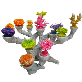 Nobby Aqua Ornaments Coral Reef Декор для аквариума Кораллы со сменными морскими цветами (26,6 см)