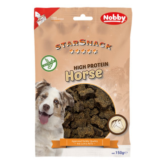 Nobby StarSnack Gluten Free Hich Protein Horse Bones Безглютеновые протеиновые лакомства для собак Косточки из Конины (150 г)