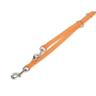 Nobby Classic 3 in 1 Leash Нейлоновый крепкий поводок-перестежка с классическим карабином для собак (Gold L-XL)