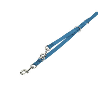 Nobby Classic 3 in 1 Leash Нейлоновый крепкий поводок-перестежка с классическим карабином для собак (LBlue M-L)