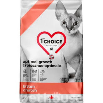 1st Choice Kitten Optimal Growth Сухой корм с океанической рыбой для котят в возрасте от 2 до 12 месяцев (4,54 кг)