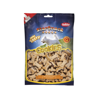 Nobby StarSnack Cookies Duo Bones Натуральные лакомства для собак Печенье с Мясной начинкой (400 г)