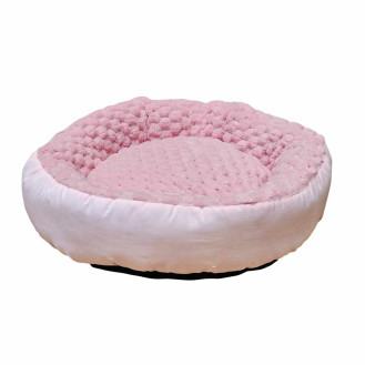 Nobby Diamond Donut Антискользящий круглый лежак-пончик для собак и котов (Pink M)