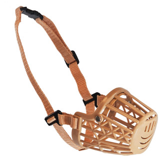 Nobby Standart Muzzle Регулируемый классический намордник-корзинка для собак (Brown S-M)
