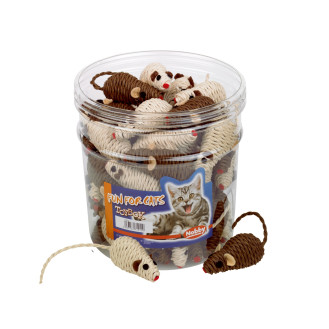 Nobby Sisal Игрушка для котов ToyBox Сизалевая Мышка с погремушкой (7 см)