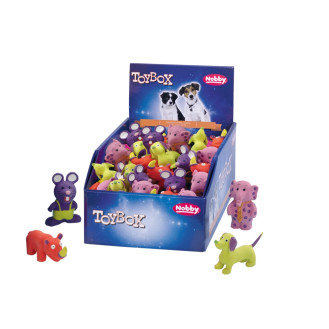 Nobby Latex Игрушка для маленьких собак ToyBox Разноцветные Животные (S 9 - 10 см)
