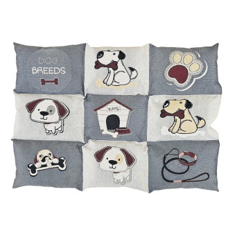 Nobby Patchy Антискользящий мягкий лежак-коврик для собак (Grey M)