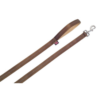 Nobby Soft Grip 120 Leash Нейлоновый поводок с мягкой подкладкой для собак с чувствительной кожей (Brown XS)