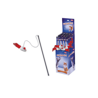 Nobby Rod Feather Игрушка для котов ToyBox Удочка Мышка с перьями (56 см)