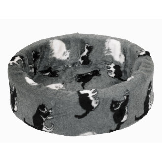 Nobby Katzen Меховой круглый лежак с бортиками для котов (Grey XS)