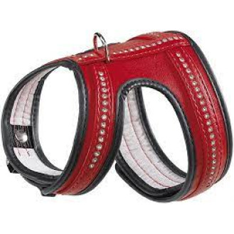 Ferplast Lux Анатомическая шлейка со стразами для маленьких собак (Red XS)