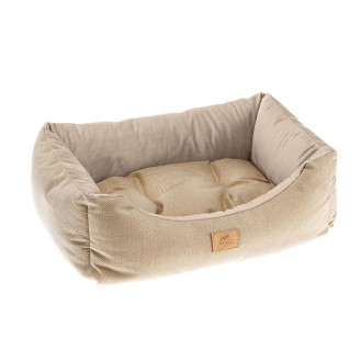 Ferplast Chester Лежак с бортиками и двусторонней подушкой для собак и котов (Beige 65)