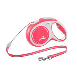 Flexi New Comfort Relaunch M Cord трос 8 m Поводок-рулетка для собак средних пород весом до 20 кг  (Red)