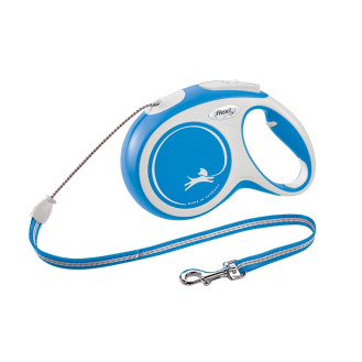 Flexi New Comfort Relaunch M Cord трос 8 m Поводок-рулетка для собак средних пород весом до 20 кг  (Blue)