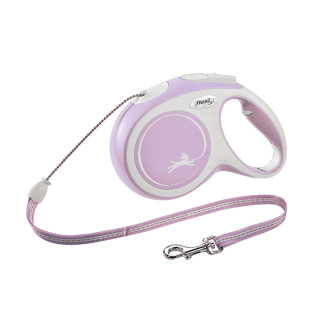Flexi New Comfort Relaunch M Cord трос 8 m Поводок-рулетка для собак средних пород весом до 20 кг  (Pink)