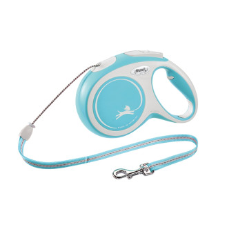 Flexi New Comfort Relaunch M Cord трос 8 m Поводок-рулетка для собак средних пород весом до 20 кг  (LBlue)