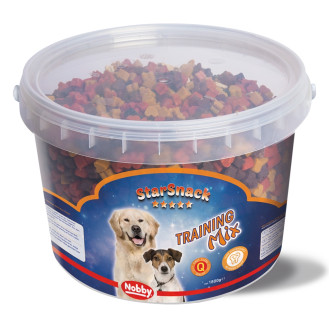 Nobby StarSnack Training Mix Натуральные лакомства без сахара для собак Сердечки из Мясного Ассорти (1,8 кг)