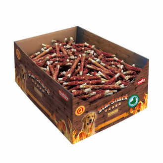 Nobby StarSnack BBQ Wrapped Duck Box Жевательные лакомства собак Палочка из Утки (11 г (5,235 кг) Ø 7-8 мм - 12,5 см)
