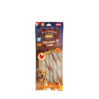Nobby StarSnack Dental BBQ Chicken Twist Лакомства для чистки зубов собак Палочка из Курицы (150 г 25 см)