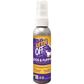 TropiClean Urine Off Dog & Puppy Спрей для удаления органических пятен и запахов от щенков и взрослых собак (118 мл)