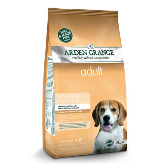 Arden Grange Adult Fresh Pork & Rice Сухой гипоалергенный корм для взрослых собак со свежей свининой и рисом (12 кг)
