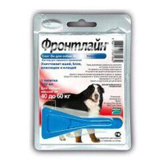 Boehringer Ingelheim Frontline Spot-on Dogs Монопипетка от блох, вшей и клещей для собак Фронтлайн Спот-он (40-60 кг)