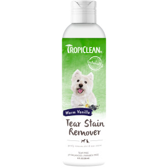 TropiClean Tear Stain Remover Warm Vanilla Лосьон для удаления слезных дорожек вокруг глаз у собак и котов (236 мл)