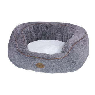 Nobby Jola Oval Антискользящая овальная лежанка со съемным чехлом для собак (Grey M)