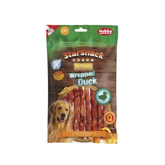 Nobby StarSnack Low Fat BBQ Wrapped Duck Диетические лакомства для собак Палочка с Утиным мясом (113 г 25 см)