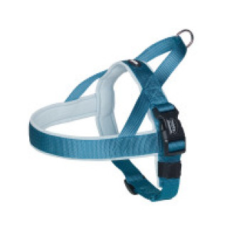 Nobby Classic Preno Norwegian Harness Правильная норвежская шлея для собак с ручкой и мехозащитной подкладкой (LBlue S-M)