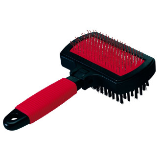 Ferplast GRO 5982 Двухсторонняя щетка-пуходерка для собак и котов (17 см)