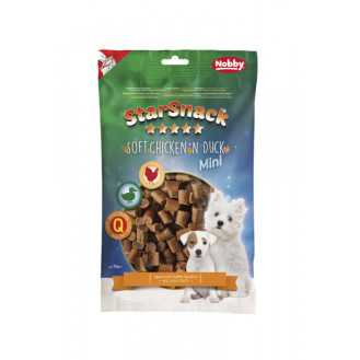 Nobby StarSnack Mini Soft Chicken`n Duck Натуральные лакомства для щенков и маленьких собак Курица с Уткой (70 г)