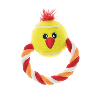 Imac Sensitive Dental Chicken-Ring Игрушка для собак с чувствительными зубами Теннисный мяч-цыпленок с кольцом (S)