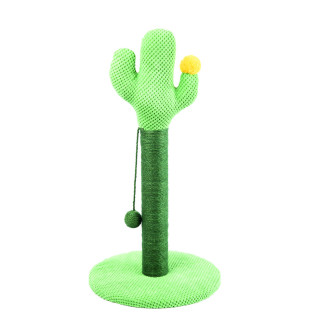Imac Cactus Fiora Когтеточка-столбик в виде цветущего кактуса с игрушкой для кошек (Green)