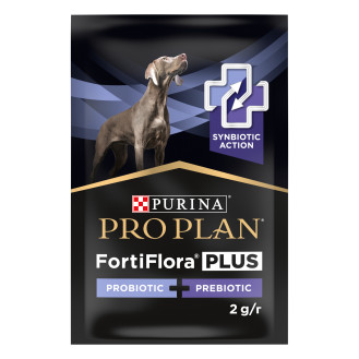 Purina Pro Plan FortiFlora Plus Canine Probiotic & Prebiotic Синбиотическая добавка для поддержания здоровья кишечника собак (2 г - 30 штук в упаковці)