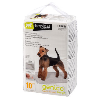 Ferplast Genico Супервпитывающие пеленки для собак с антискользящими фиксаторами (L 60 х 90 см)